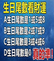 莱芜你的生日尾数是几？命运如何？